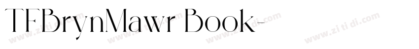 TFBrynMawr Book字体转换